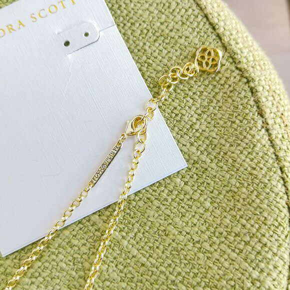 BRAND NEW Kendra Scott Ansley Heart Necklace Gold - Picture 3 of 3